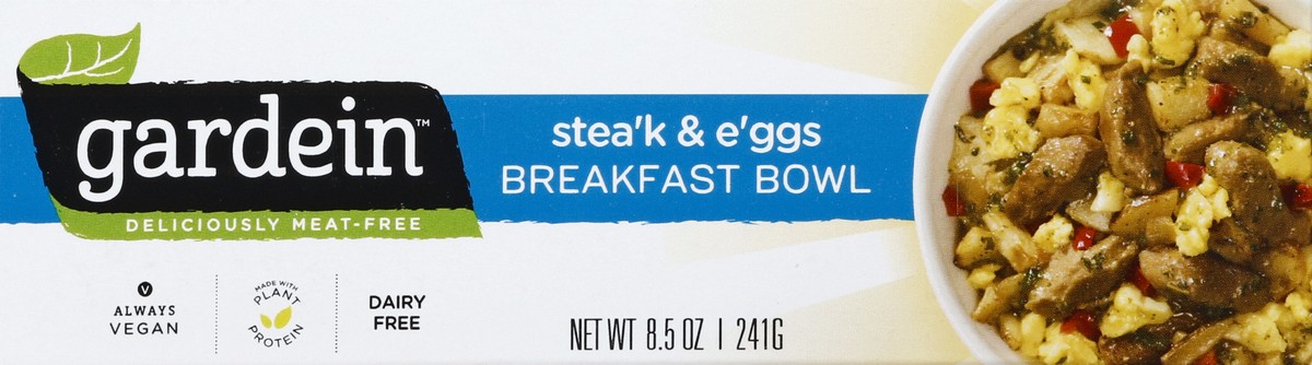 slide 3 of 6, Gardein Plant-Based Stea'k & E'ggs Breakfast Bowl, Vegan, Frozen, 8.5 oz., 8.5 oz