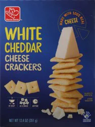 Harris Teeter White Cheddar Cracker - 12.4 oz
