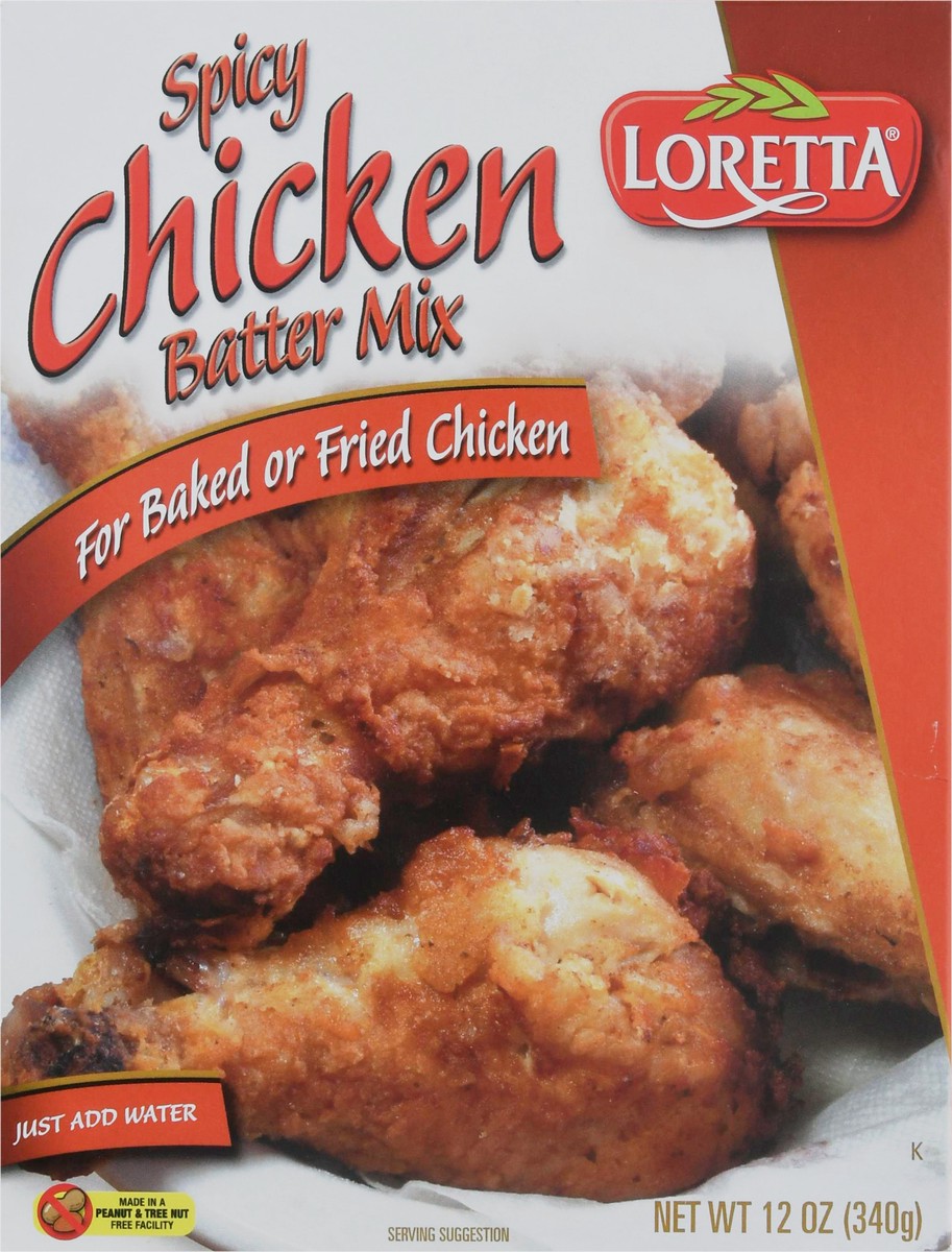 slide 8 of 10, Loretta Spicy Chicken Batter Mix, 12 oz