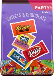 Jolly Rancher, Kit Kat and Reese's Assorted Flavored Snack Size Candy Party Pack, 34.19 oz