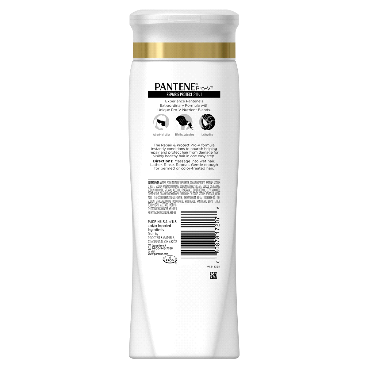slide 3 of 5, Pantene Pro-V Repair And Protect 2 in 1 Shampoo And Conditioner, 12.6 fl oz