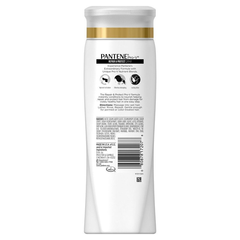 slide 4 of 5, Pantene Pro-V Repair And Protect 2 in 1 Shampoo And Conditioner, 12.6 fl oz