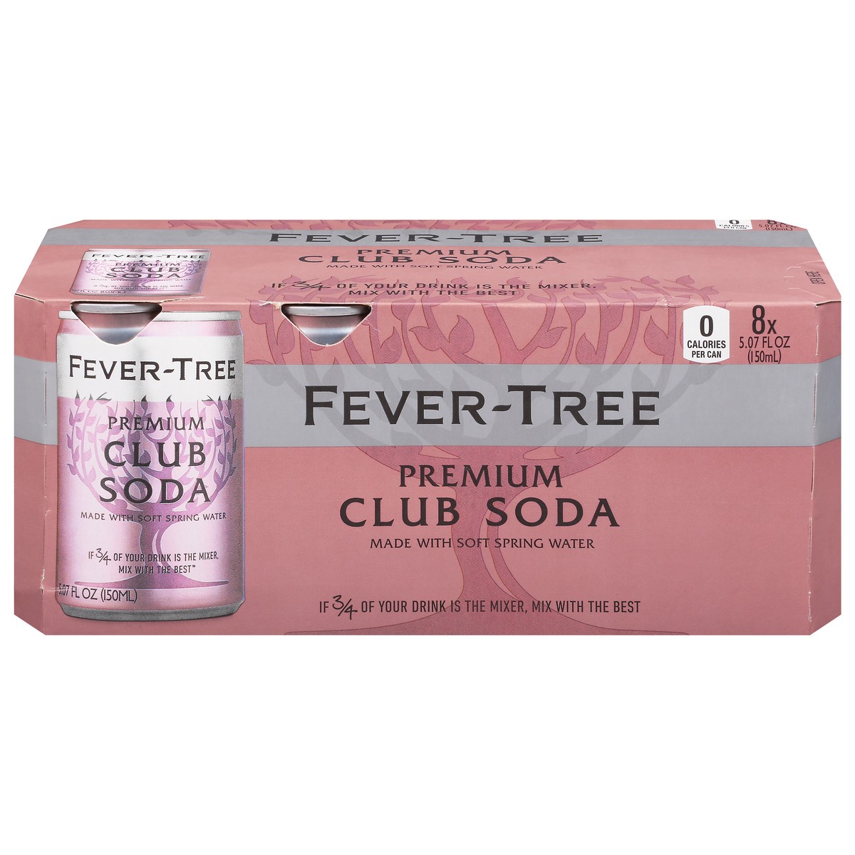 slide 1 of 11, Fever-Tree Fever Tree Club Soda 8pk 5oz Can, 8 ct