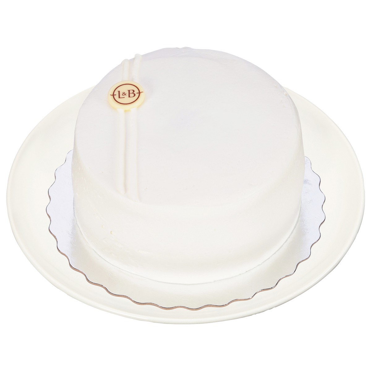 slide 2 of 4, Lunds & Byerlys 7 Inch White Cake White Icing 1 Each, 1 ct