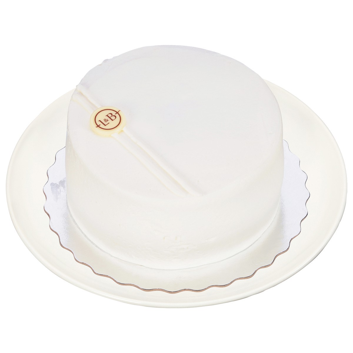 slide 3 of 4, Lunds & Byerlys 7 Inch White Cake White Icing 1 Each, 1 ct