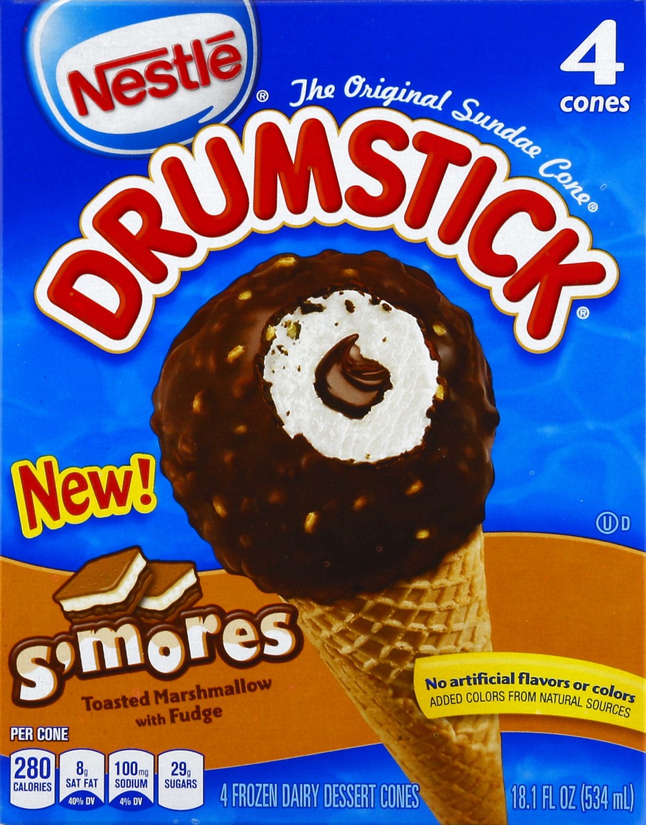 slide 3 of 4, Nestlé Drumstick S'Mores Ice Cream, 4 ct