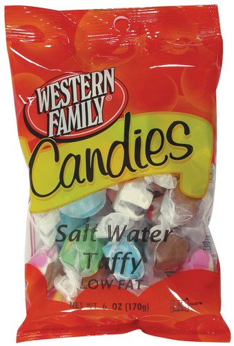 slide 1 of 1, Western Family Salt Water Taffy Peg, 7 oz