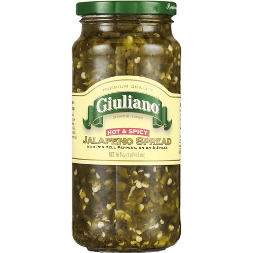 slide 4 of 9, Giuliano  Hot & Spicy Jalapeno Spread, 16 oz