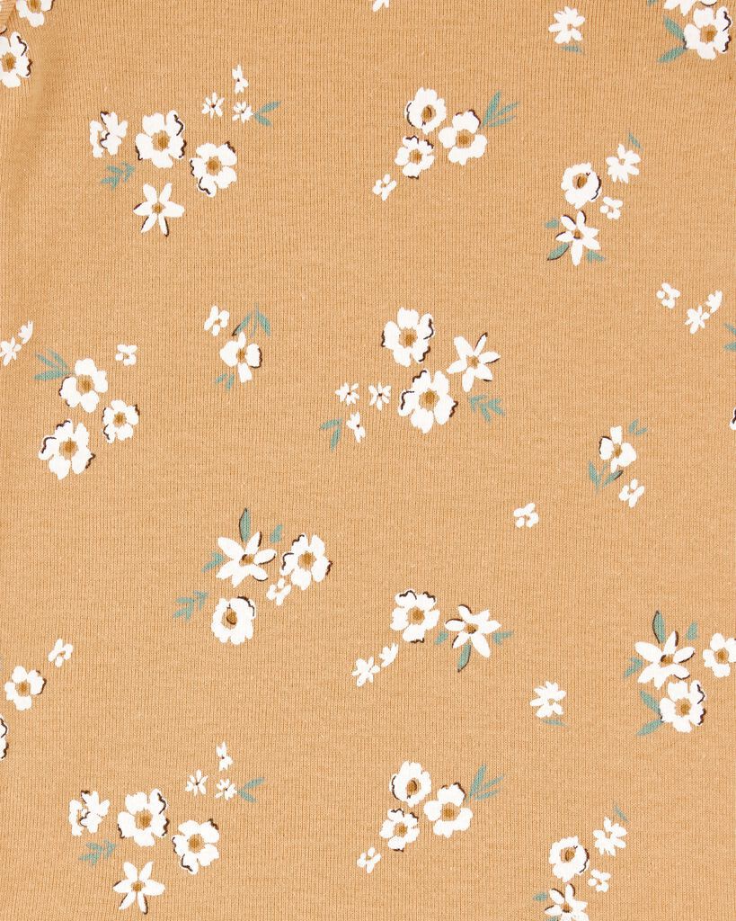 slide 4 of 6, Carter's Baby 5-Pack Floral Short-Sleeve Cotton Bodysuits Multi 3M, 1 ct