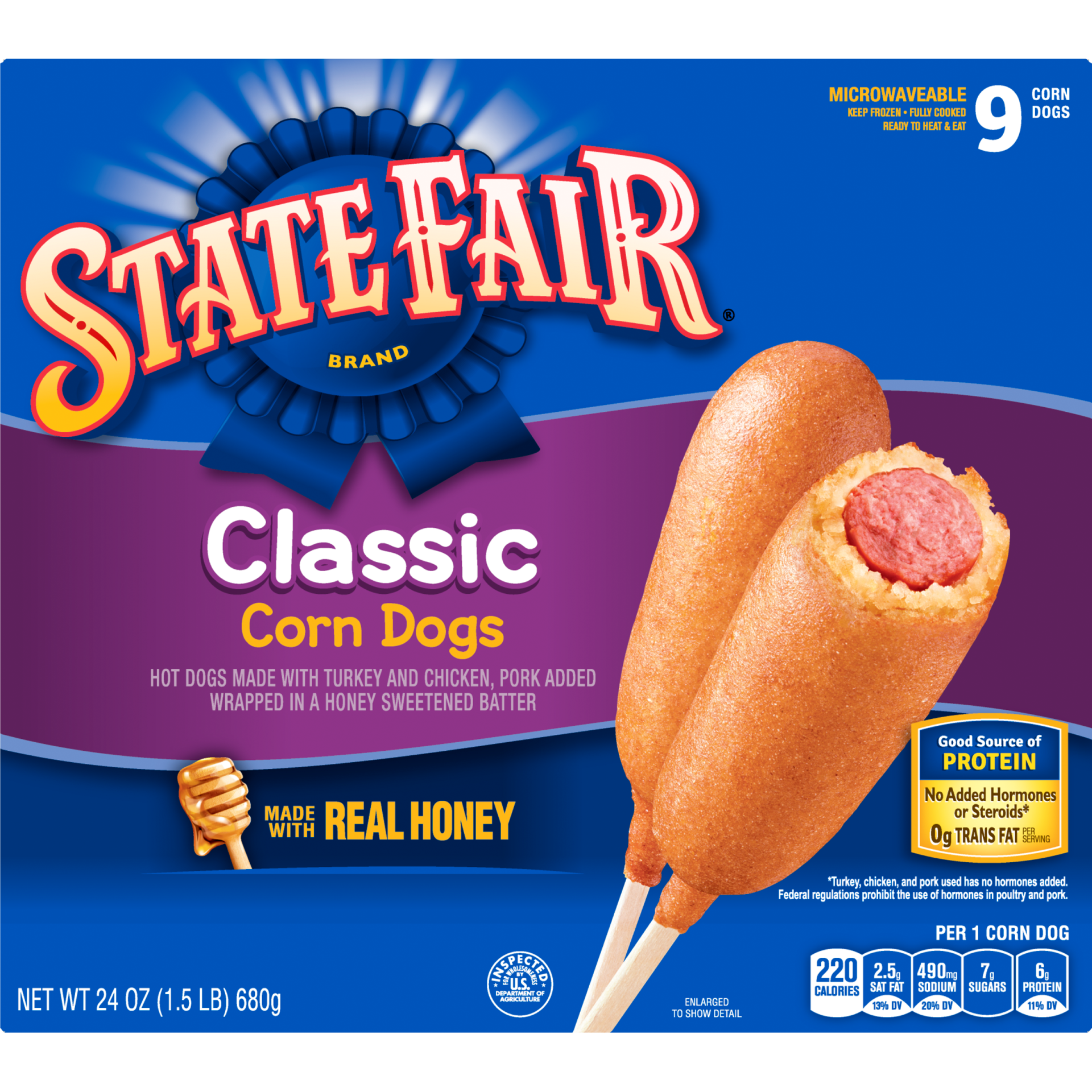 slide 1 of 6, State Fair Classic Corn Dogs, 24 oz