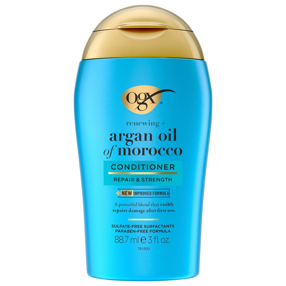 slide 4 of 11, OGX Renewing + Argan Oil of Morocco Conditioner, Damage Repairing Conditioner + Argan Oil to Help Strengthen & Repair Dry, Damaged Hair, Travel Size, TSA-Compliant, 3 fl. oz, 88.70 ml