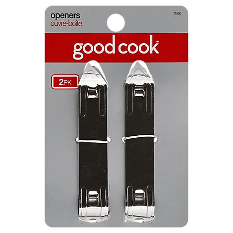 slide 1 of 1, Good Cook Chrome Can And Bottle Opener, 2 ct