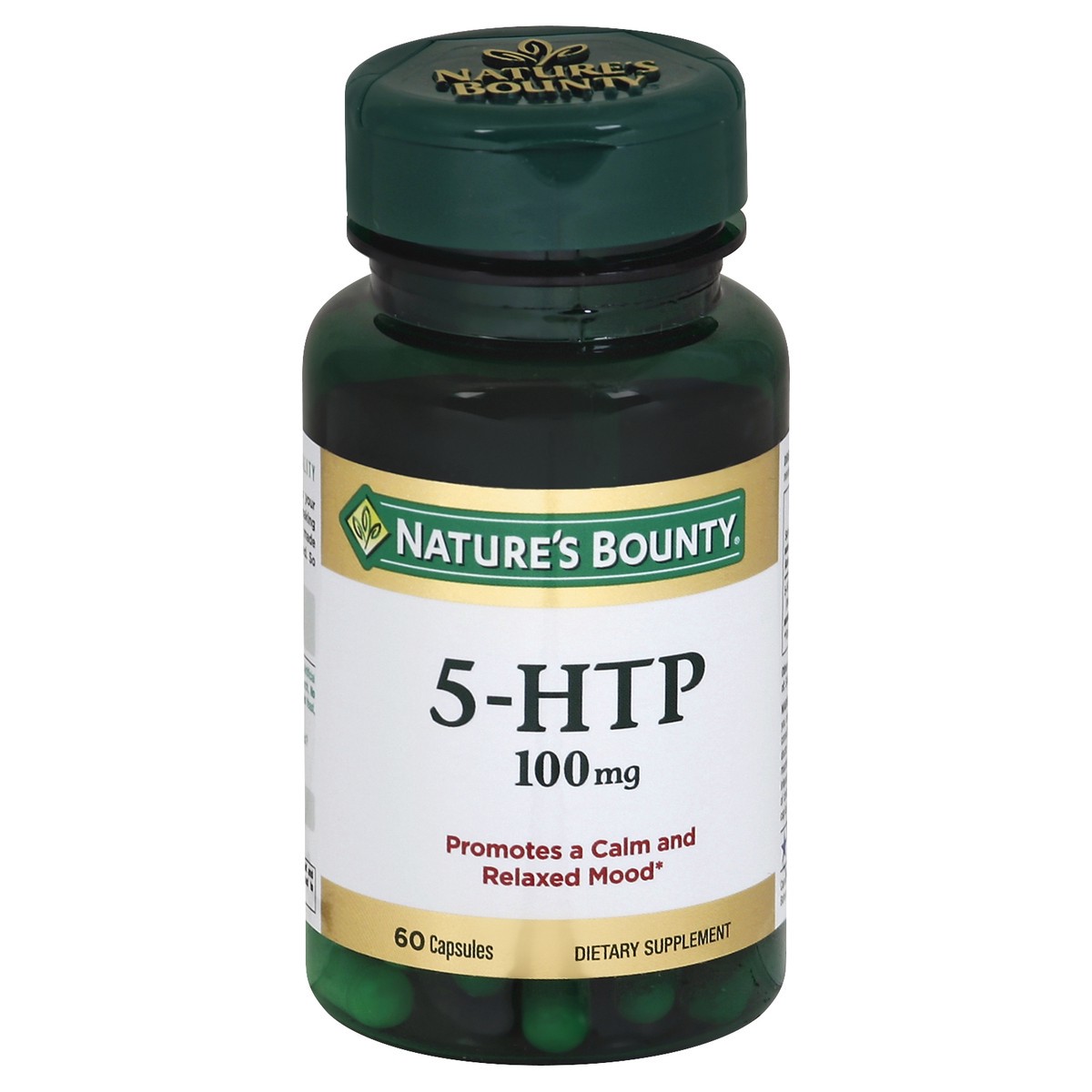 slide 2 of 3, Nature's Bounty, Inc Natures Bounty 5-Htp, 100 Mg, Capsules, 60 ct