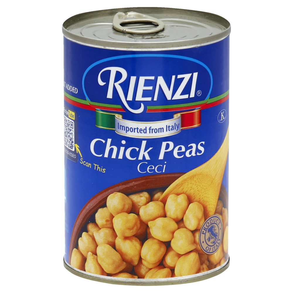 slide 1 of 1, Rienzi Chick Peas, 15 oz