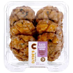 Clydes Donuts Blueberry Fritter