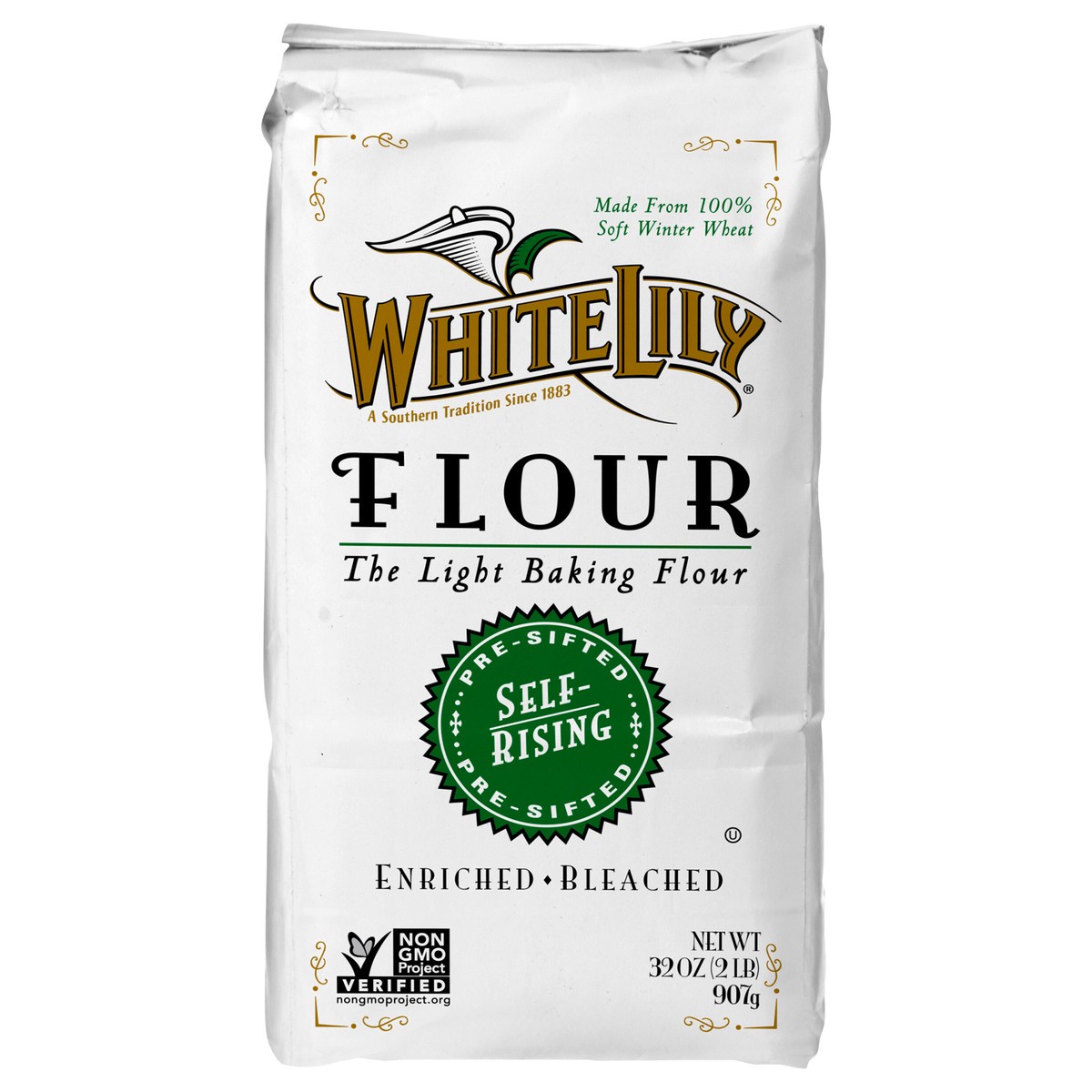slide 1 of 6, White Lily Self Rising Flour, 2 lb Bag, 2 lb