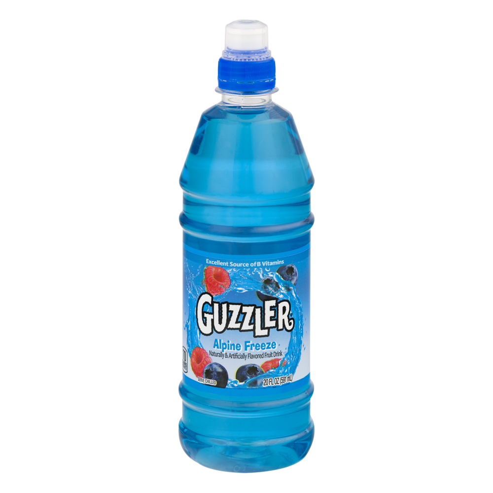 slide 1 of 1, Guzzler Alpine Freeze Fruit Drink, 20 fl oz