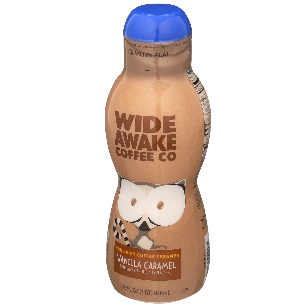 slide 3 of 9, Wide Awake Coffee Co. Coffee Creamer, Non-Dairy, Vanilla Caramel, 32 oz