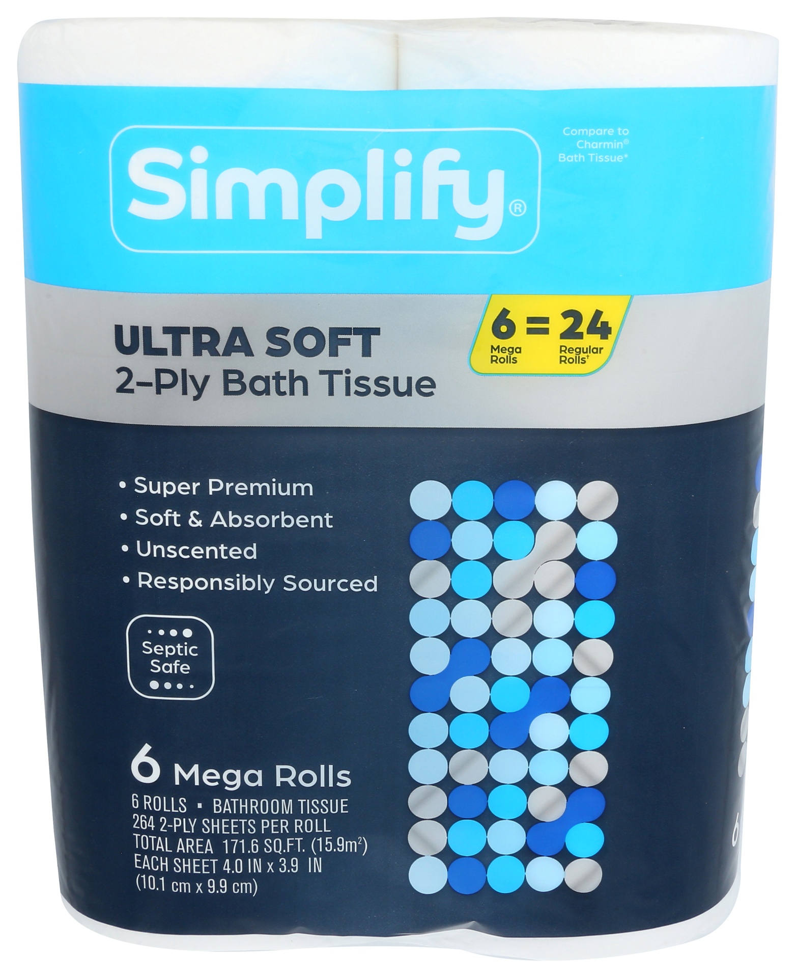 slide 1 of 2, Simplify Bath Tissue, 6 ct