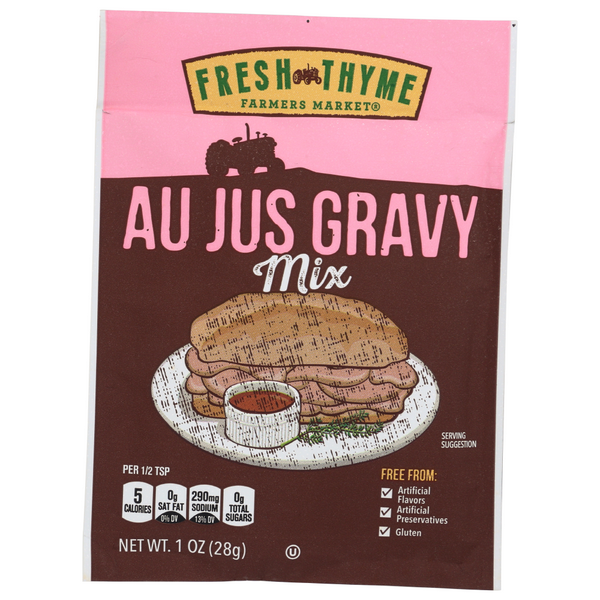 slide 1 of 1, Fresh Thyme Farmers Market Au Jus Gravy Mix, 1 oz
