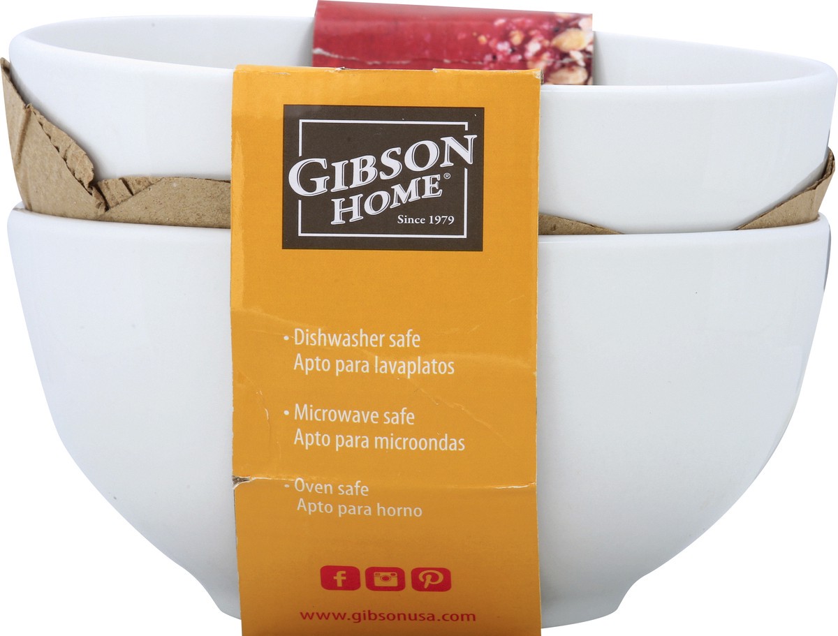 slide 2 of 7, Gibson Home Bistro Bowl Set, White, 2 ct