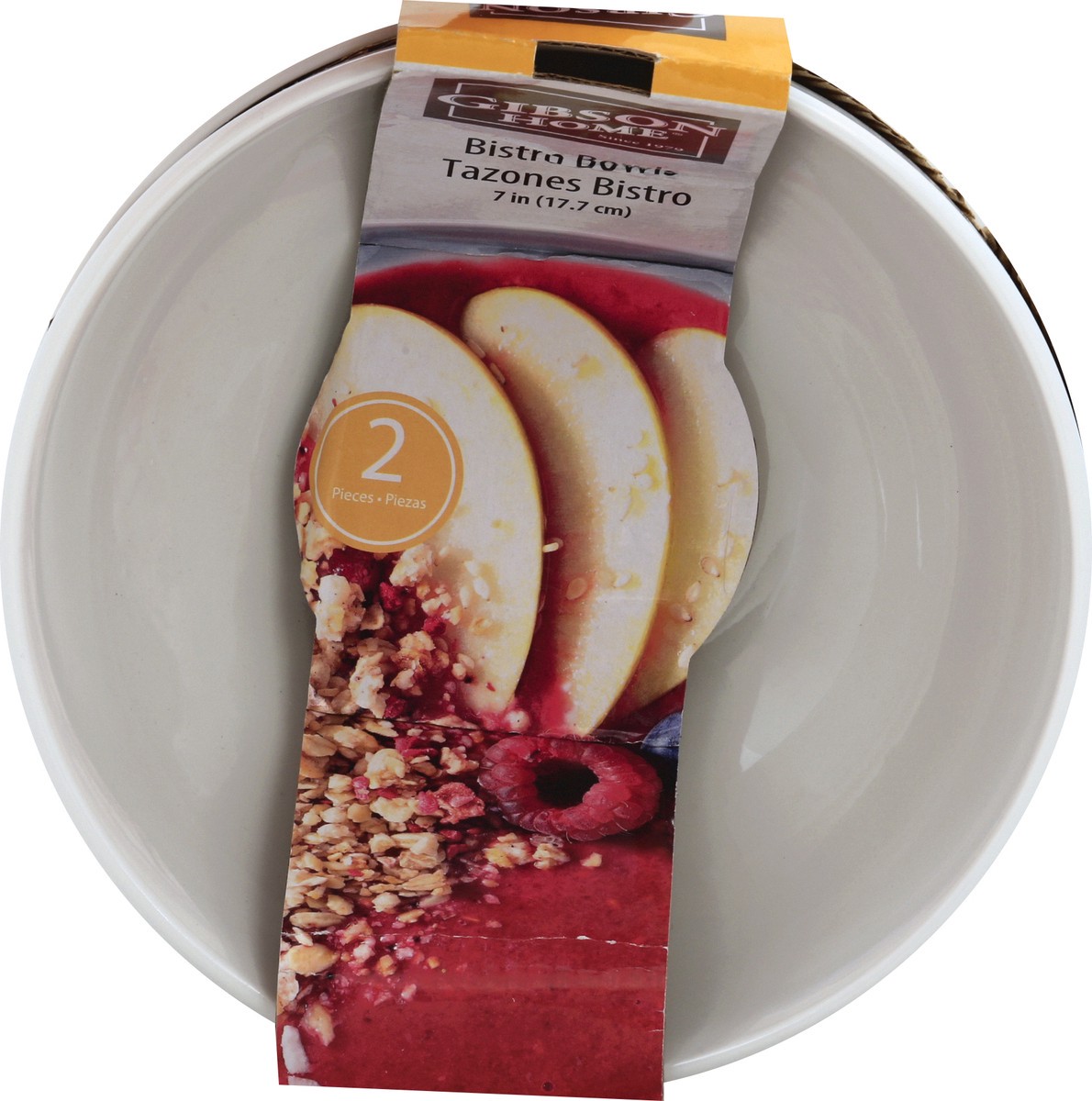 slide 6 of 7, Gibson Home Bistro Bowl Set, White, 2 ct