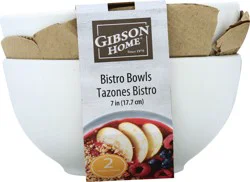 Gibson Home Bistro Bowl Set, White
