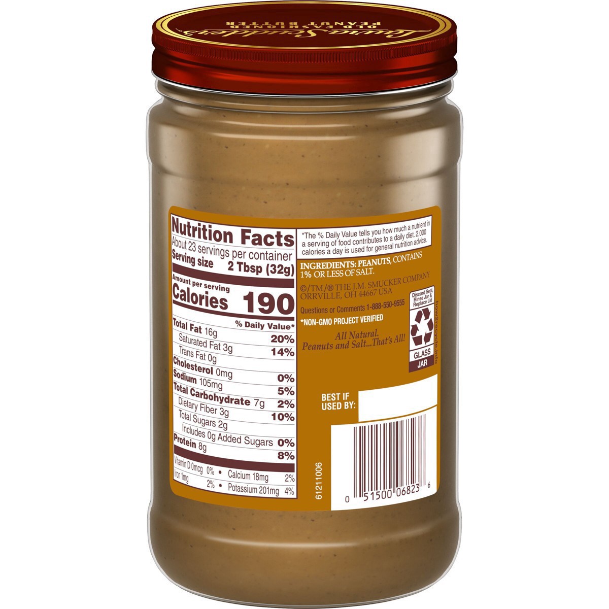 slide 6 of 13, Laura Scudder Natural Creamy Peanut Butter - 26oz, 26 oz