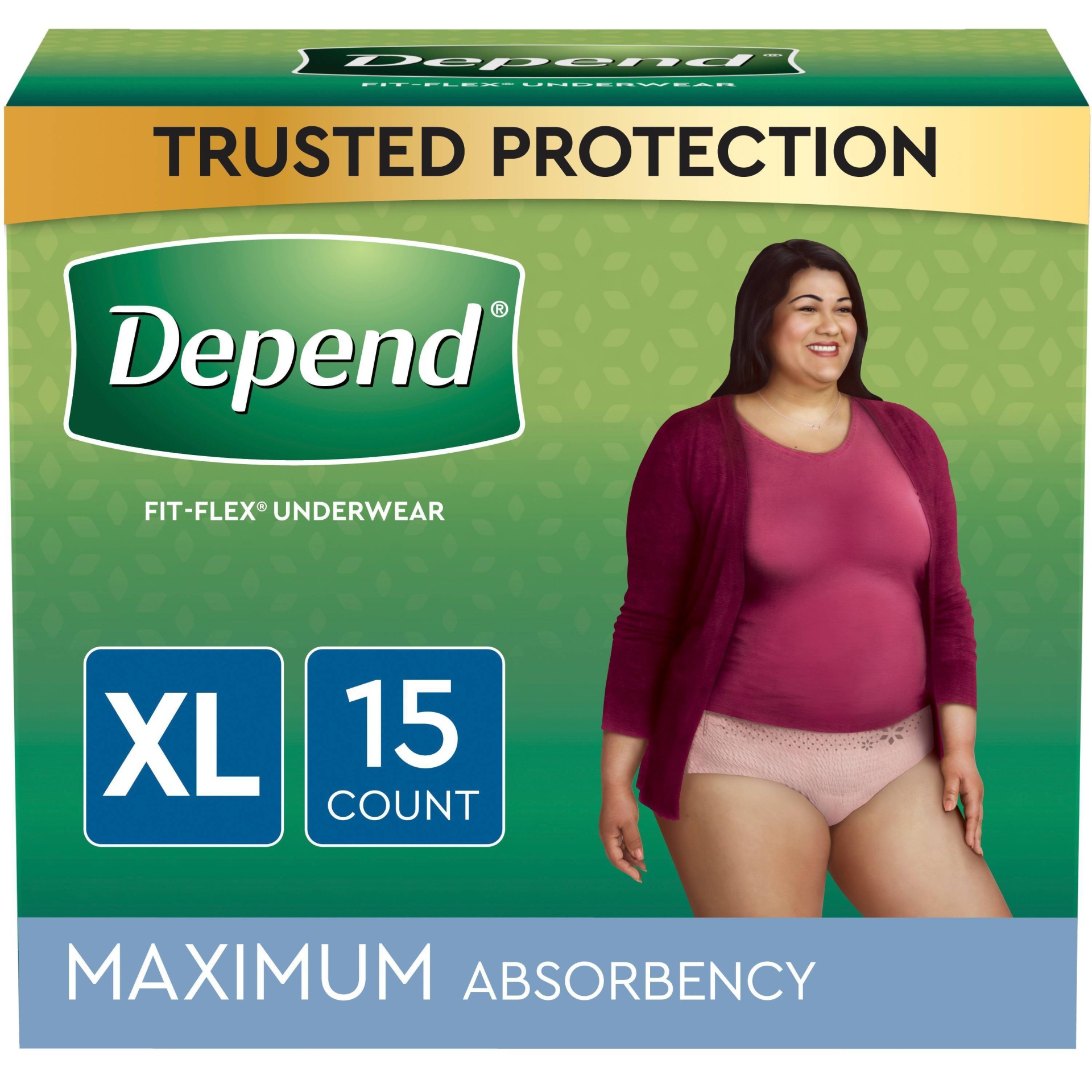 slide 1 of 3, Depend Underwear For Women, Maximum Absorbency, XL, 17 ct