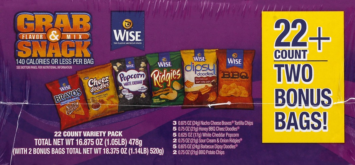 slide 2 of 5, Wise Grab & Snack 24 ea, 24 ct