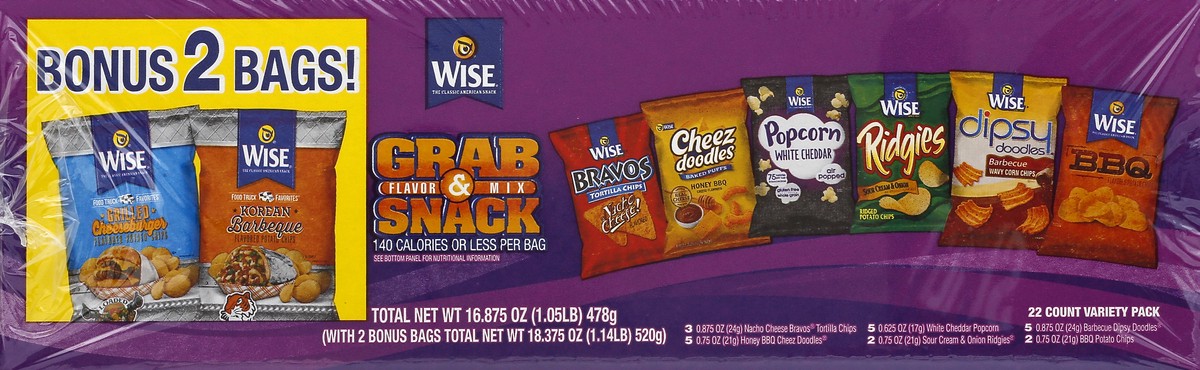 slide 1 of 5, Wise Grab & Snack 24 ea, 24 ct