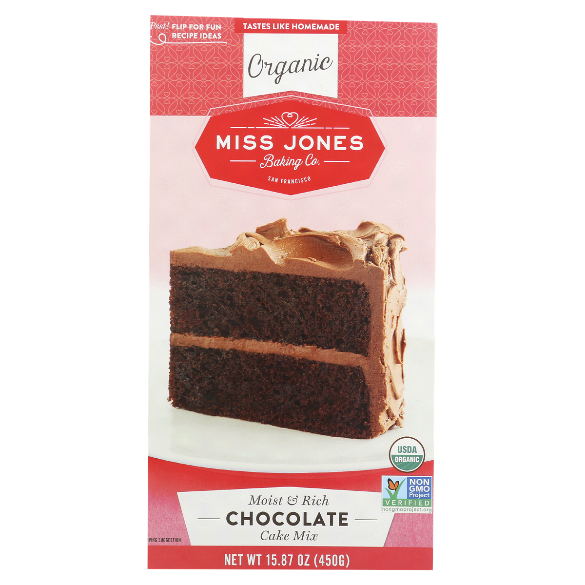 slide 1 of 1, Miss Jones Baking Co. Organic Chocolate Cake Mix, 15.87 oz