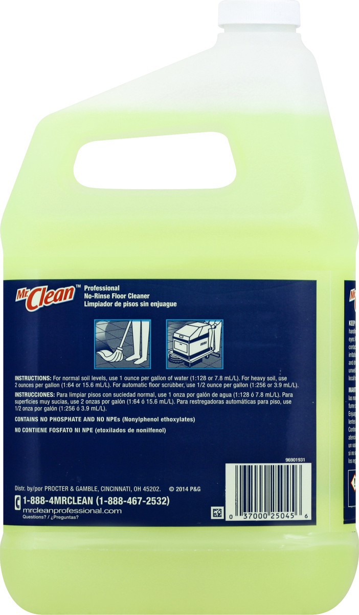 slide 12 of 12, Mr. Clean Professional No-Rinse Floor Cleaner 3.78 lt, 3.78 liter