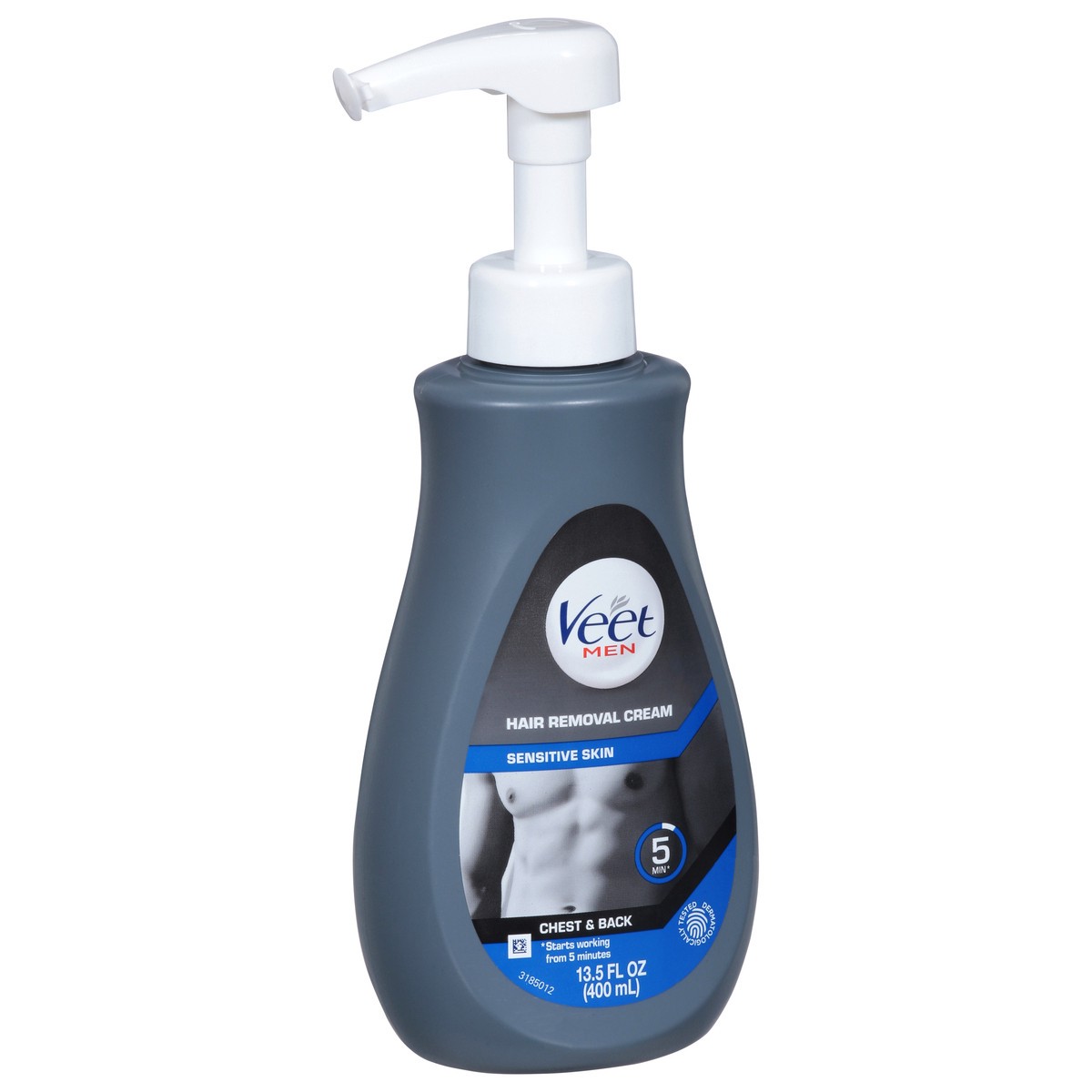 slide 9 of 14, Veet Men Sensitive Skin Chest & Back Hair Removal Cream 13.5 fl oz, 13.5 fl oz