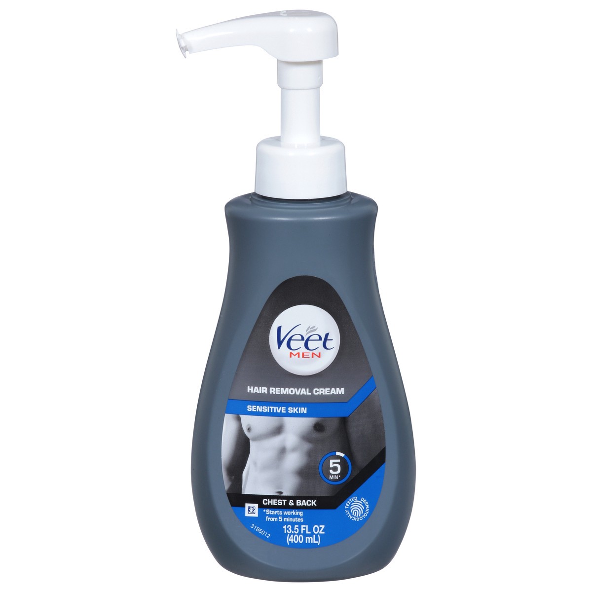 slide 1 of 14, Veet Men Sensitive Skin Chest & Back Hair Removal Cream 13.5 fl oz, 13.5 fl oz