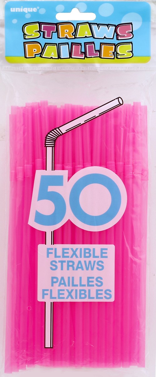 slide 1 of 2, Unique Straws 50 ea, 50 ct