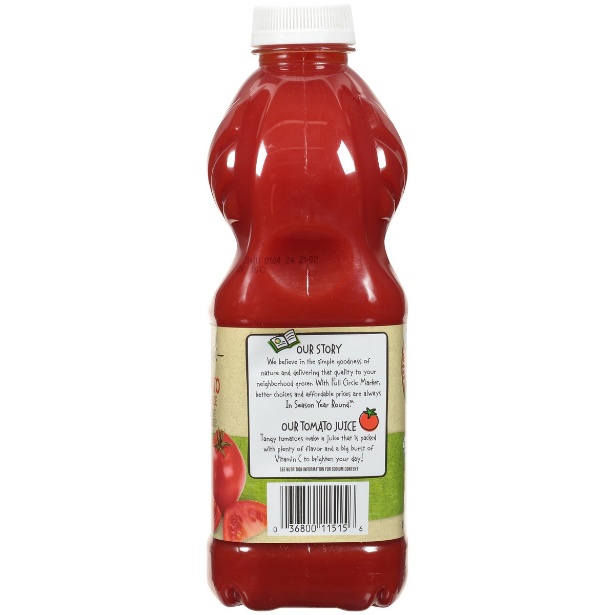 slide 3 of 9, Full Circle Market 100% Tomato Juice From Concentrate - 46 fl oz, 46 fl oz