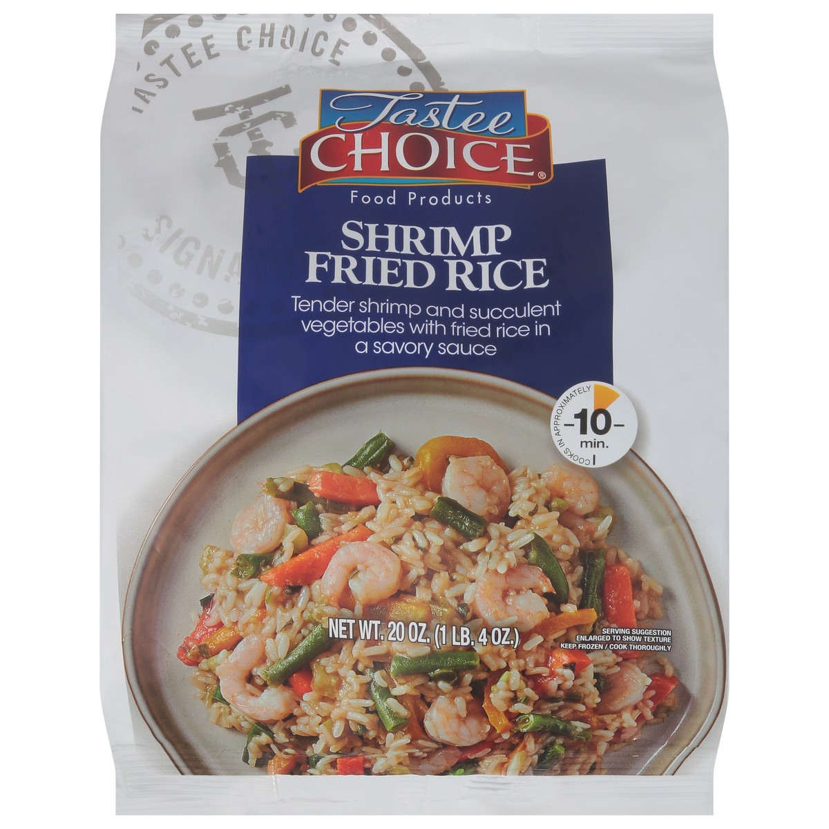 slide 3 of 4, Tastee Choice Shrimp Fried Rice, 20 oz
