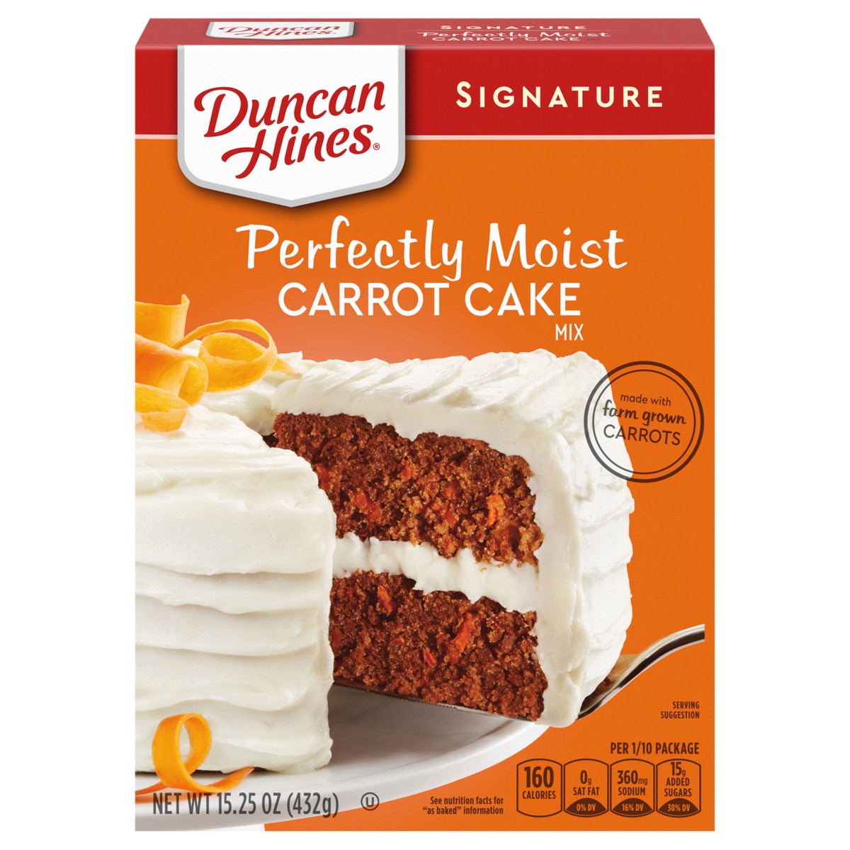 slide 1 of 9, Duncan Hines Carrot Cake Mix, 15.25 oz., 15.25 oz