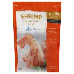 Aqua Star Shrimp, Cooked & Peeled, Tail-On