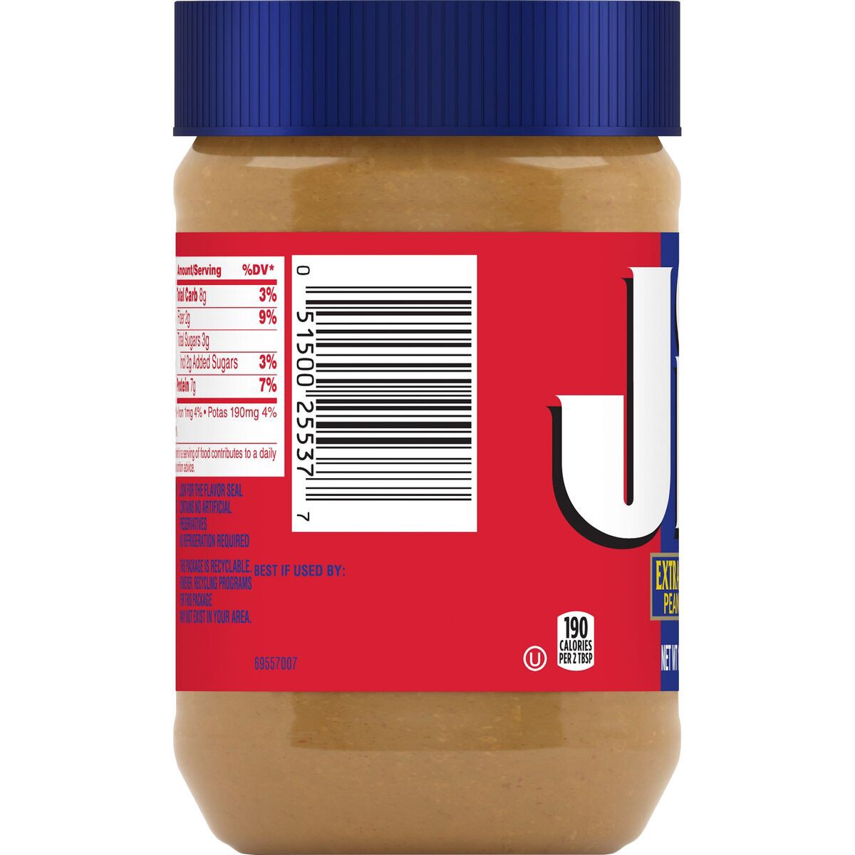 slide 6 of 8, Jif Extra Crunchy Peanut Butter, 16-Ounce Jar, 16 oz