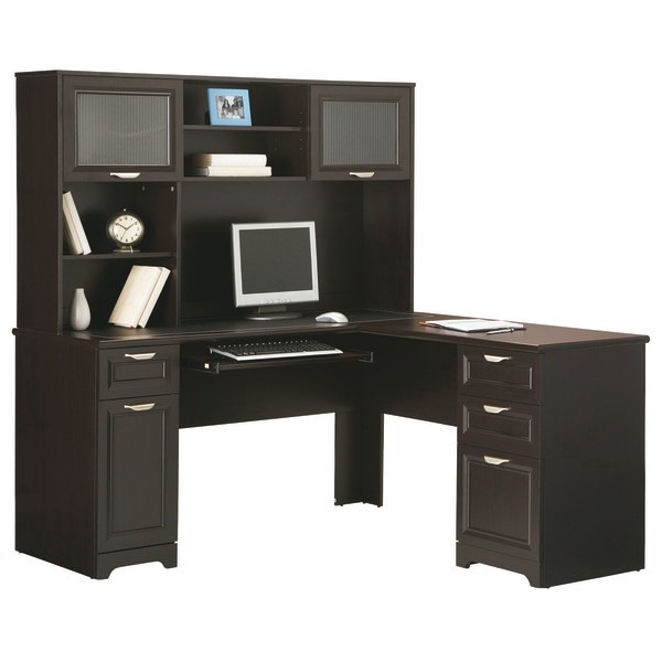 slide 4 of 6, Realspace Magellan 59""W L-Shape Corner Desk, Espresso, 1 ct