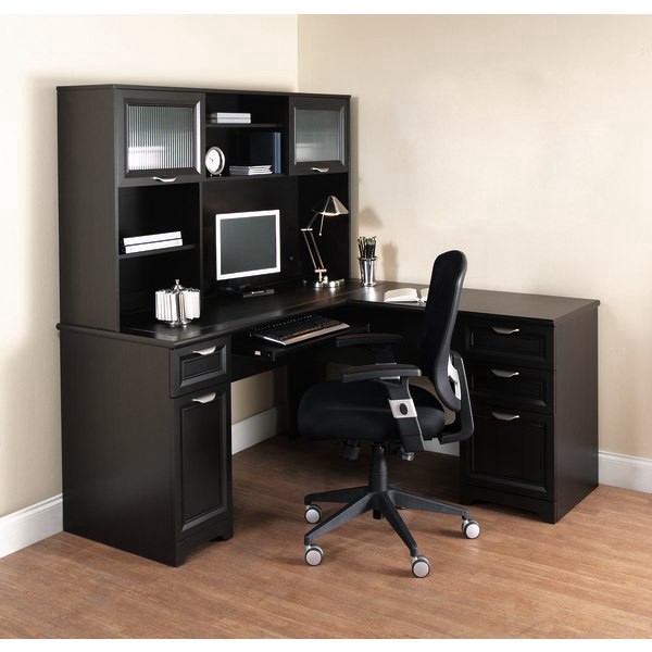 slide 6 of 6, Realspace Magellan 59""W L-Shape Corner Desk, Espresso, 1 ct