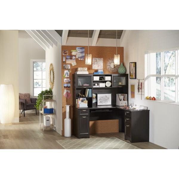 slide 5 of 6, Realspace Magellan 59""W L-Shape Corner Desk, Espresso, 1 ct