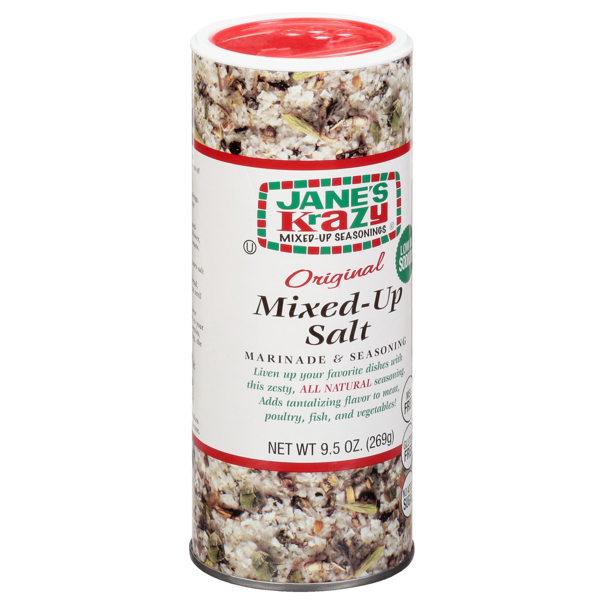 slide 4 of 12, Jane's Krazy Mixed-Up Seasonings Original Mixed-Up Salt 9.5 oz, 9.5 oz