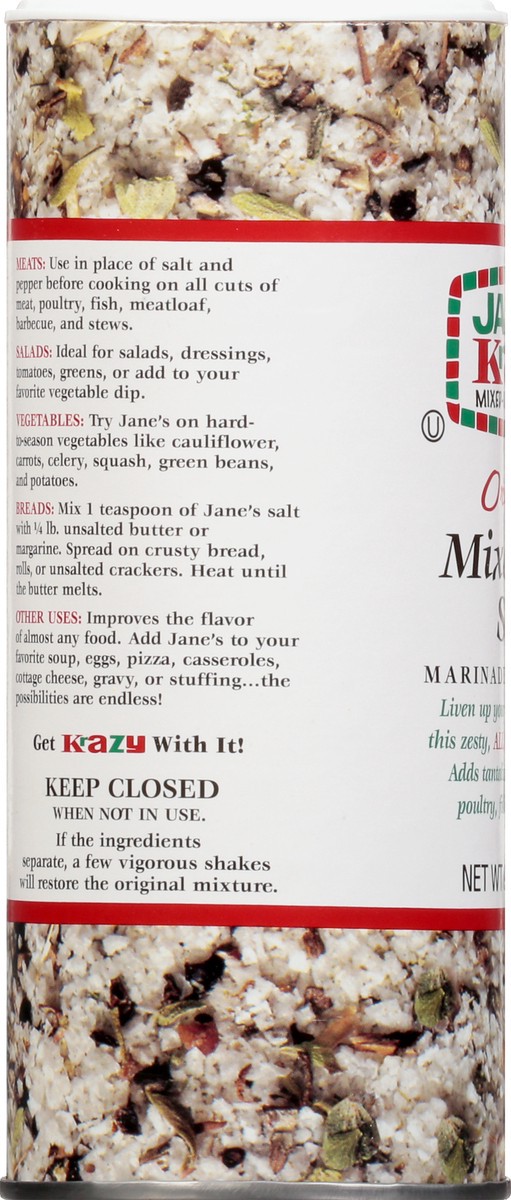 slide 6 of 12, Jane's Krazy Mixed-Up Seasonings Original Mixed-Up Salt 9.5 oz, 9.5 oz