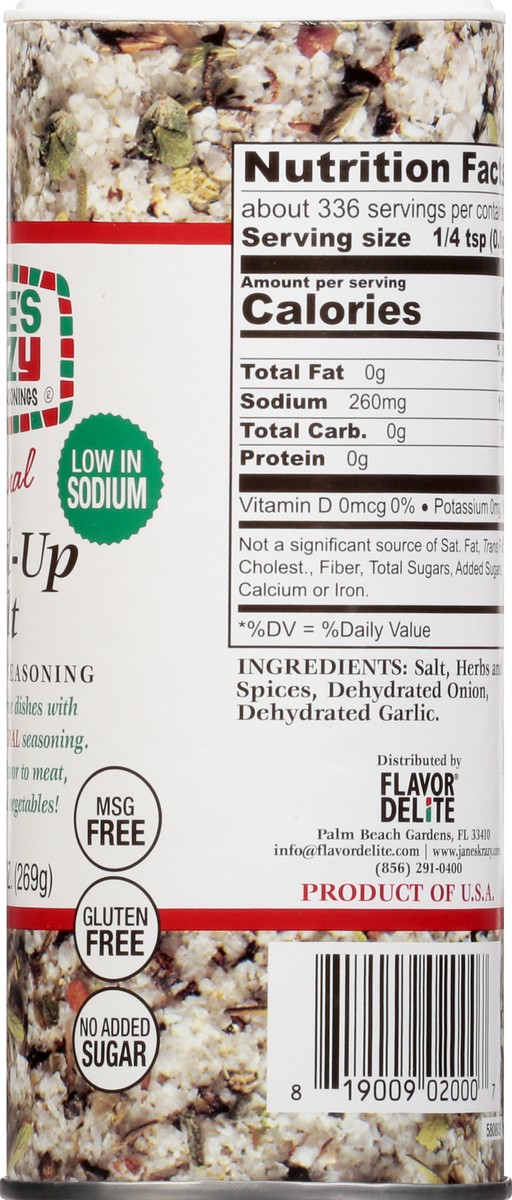 slide 9 of 12, Jane's Krazy Mixed-Up Seasonings Original Mixed-Up Salt 9.5 oz, 9.5 oz