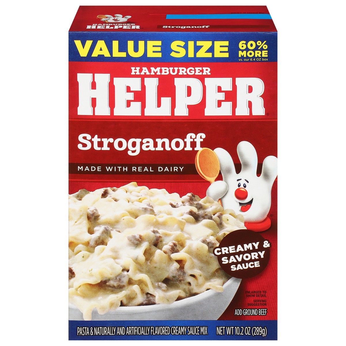 slide 11 of 13, Hamburger Helper Creamy & Savory Sauce Stroganoff Value Size 10.2 oz, 10.2 oz