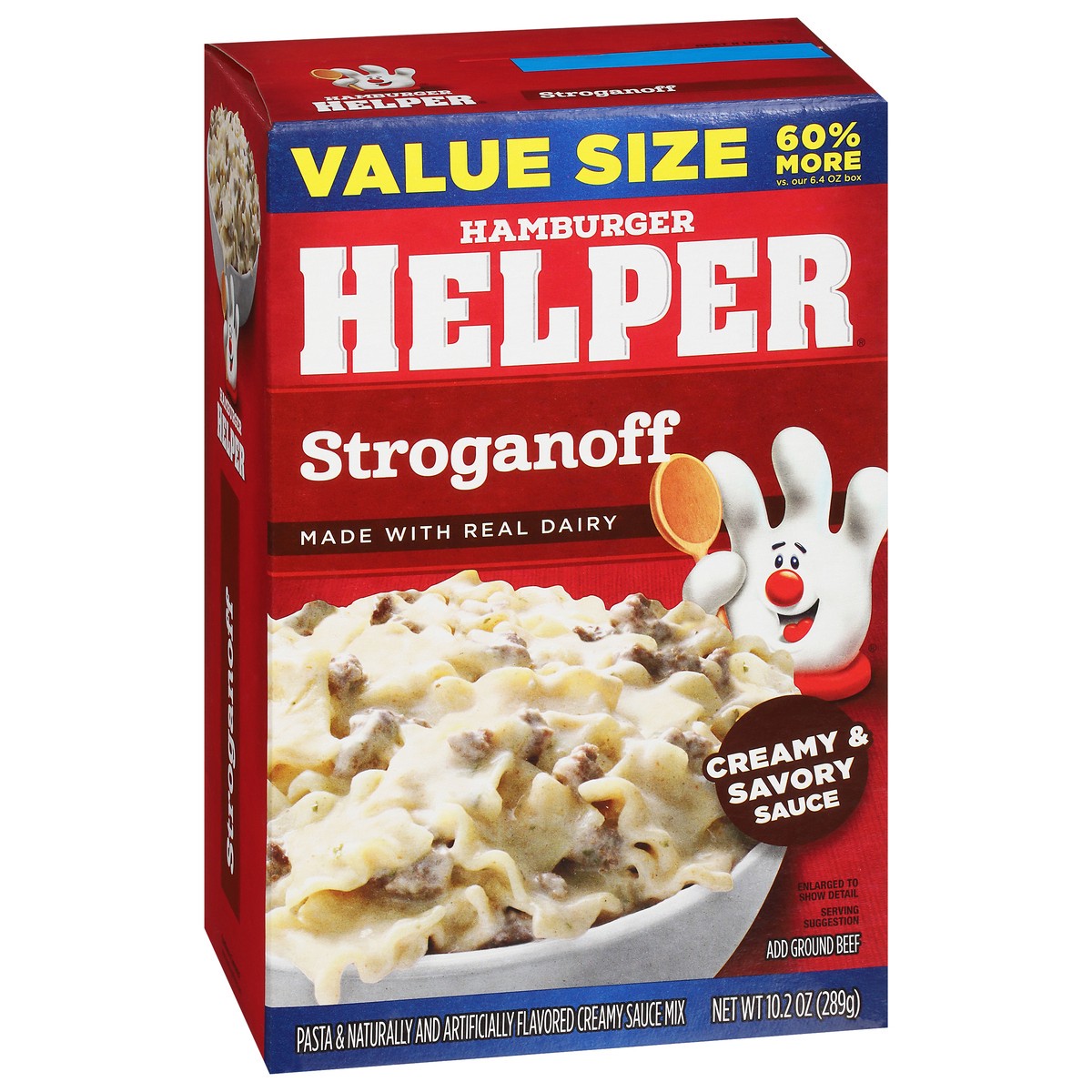 slide 2 of 13, Hamburger Helper Creamy & Savory Sauce Stroganoff Value Size 10.2 oz, 10.2 oz