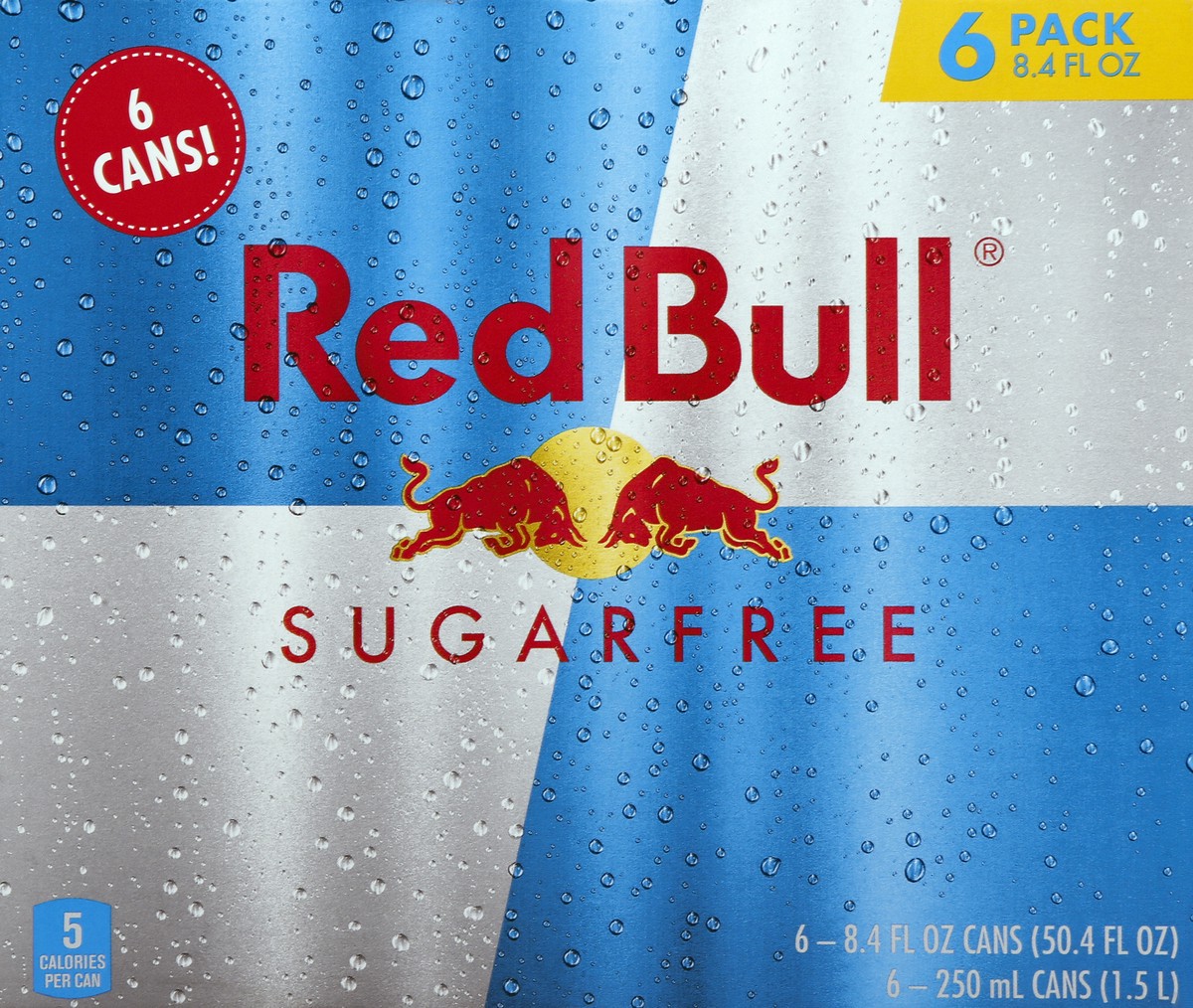 slide 5 of 7, Red Bull Sugarfree Energy Drink 6 - 8.4 fl oz Cans, 6 ct